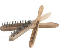 BGS DIY Drahtbürsten-satz Palo de Madera 2 3 4-reihig 3-tlg. - 85815