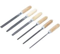 BGS Diy 50204 | Juego de limas para llaves | mango de madera | 100 mm | 6 piezas