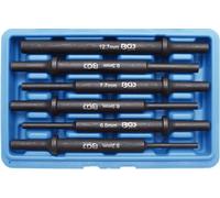 BGS 8943 | Juego de botadores para martillo neumático | 6 piezas | Tamaños 5,2 - 6,5 - 6,9 - 7,7 - 9,3 - 12,7 mm | vástago redondo de 10 mm de diámetro | para expulsar agujeros profundos