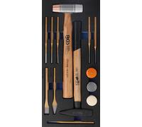 BGS Inserto Taller Mecánico 1/3: Hammer- Y Meißel-set 14-tlg. - 4129