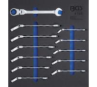 BGS Inserto Taller Mecánico 2/3: Ratschenring-Maulschlüssel-Satz Flexible S