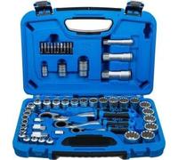 BGS 2181 | Juego de llaves de vaso con agujero pasante | Gear Lock | 4,5 - 25 mm | 52 piezas