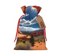 Bgshjvf Arches National Park - Bolsa de regalo de lino estándar con cierre de cordón de cuerda, con elevadores de papel kraft, para Navidad, cumpleaños, fiestas