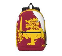BGSHJVF Bandera de Sri Lanka con impresión de mapa elegante mochila de viaje, bolsa para portátil de gran capacidad, adecuada para el trabajo, viajes y gimnasio, negro, talla única, Negro, Rozmiar