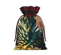 Bgshjvf Be A Pineapple Print Christmas Drawstring Linen Gift Bag - Bolsas de regalo de varios tamaños para regalar y decorar