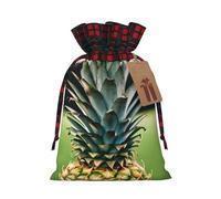 Bgshjvf Be A Pineapple Print Christmas Drawstring Linen Gift Bag - Bolsas de regalo de varios tamaños para regalar y decorar