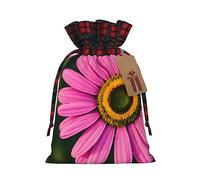 Bgshjvf Beauty Daisy Print - Bolsa de regalo de lino con cordón de Navidad, bolsas de regalo de varios tamaños para regalar y decorar