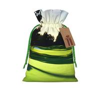 BGSHJVF Bolsa de regalo encantadora con estampado de campo de golf, bolsas con cordón para pequeños regalos, para joyas y recuerdos de fiesta