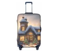 BGSHJVF Feliz Navidad, funda elástica para maleta con diseño único, se adapta a maletas de 45 a 81 cm, Blanco, X-Large