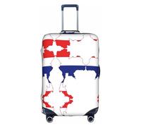 BGSHJVF Funda de equipaje elástica con mapa de Tailandia, protección de equipaje con motivos únicos, se adapta a maletas de 45 a 81 cm, Blanco, Large