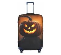 BGSHJVF Funda elástica con estampado de calabaza fantasma de Halloween, protector de equipaje con diseños únicos, se adapta a maletas de 45 a 82 cm, Blanco, X-Large