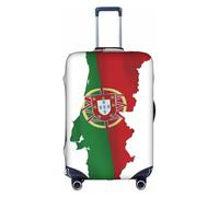 BGSHJVF Funda protectora flexible con mapa de bandera portuguesa que se adapta a maletas de 45 a 81 cm, blanco, grande, blanco, grande, Blanco, Large