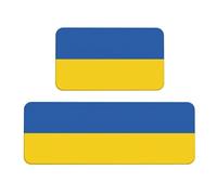 BGSHJVF Juego de 2 tapetes de cocina lavables con la bandera de Ucrania, para decoración del hogar, accesorios de cocina