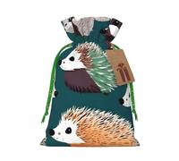 BGSHJVF Muchos erizos imprimen encantadora bolsa de regalo, bolsas con cordón para pequeños regalos, para joyas y recuerdos de fiesta