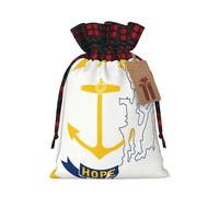 Bgshjvf Rhode Island State Flag Map Print Christmas Drawstring Linen Gift Bag - Bolsas de regalo de varios tamaños para regalar y decorar