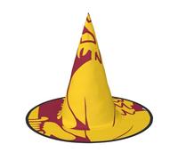 BGSHJVF Sombrero de bruja con diseño de mapa de la bandera de Sri Lanka para Halloween, cosplay, decoración de Halloween, accesorios de disfraz para fiesta