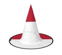BGSHJVF Sombrero de bruja impreso mapa estatal Carolina del Norte Halloween Cosplay sombreros de Halloween decoración disfraz accesorios de fiesta