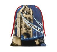 BGSHJVF Tower Bridge In London - Bolsas de regalo con cordón, bolsas de regalo de Navidad para regalos de Navidad, recuerdos de fiesta