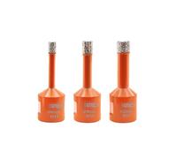 BGTEC 3 piezas brocas de núcleo de diamante seco para baldosas de porcelana, cerámica, mármol, ladrillo M14, diámetro de rosca mezclado 6/8/10MM
