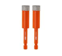 BGTEC Brocas de Diamante en Seco con Vástago Hexagonal de Cambio Rápido para Baldosas de Porcelana, Mármol, Cerámica, Ladrillo, 2 piezas de Diámetro 14 mm