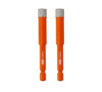 BGTEC Brocas de Diamante en Seco con Vástago Hexagonal de Cambio Rápido para Baldosas de Porcelana, Mármol, Cerámica, Ladrillo, 2 piezas de Diámetro 10 mm