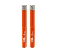BGTEC Brocas de Diamante en Seco con Vástago Hexagonal para Baldosas de Porcelana, Cerámica, Mármol, Ladrillo, 2 piezas de Diámetro 10 mm