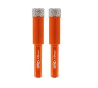 BGTEC Brocas de Diamante en Seco con Vástago Hexagonal para Baldosas de Porcelana, Cerámica, Mármol, Ladrillo, 2 piezas de Diámetro 14 mm