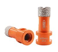 BGTEC Brocas de Diamante Seco para Baldosas de Porcelana Mármol de Cerámica Ladrillo M14 Hilo 2 piezas Diámetro 20 mm
