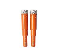 BGTEC Brocas de Perforación de Diamante Soldado con Vástago Redondo para Baldosas de Porcelana, Mármol, Cerámica, Ladrillo, 2 piezas, 12 mm