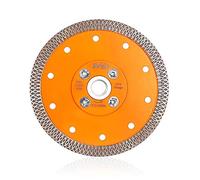 BGTEC Disco de corte de hoja de diamante Turbo de malla de 125MM X con reborde M14 para baldosas de cerámica, porcelana, mármol