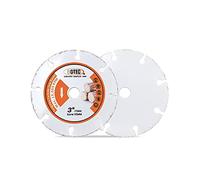 BGTEC Disco de corte de madera de diamante, 2 piezas Hoja de rueda de corte de diamante soldado al vacío de 75 mm para tablero de madera, tablero de yeso, tubo de goma, plástico