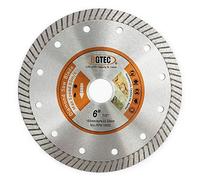 BGTEC Disco Diamantado para Cortar Azulejos - 150mm Disco de corte de porcelana súper fino Turbo Rim Concrete con 22.23mm Arbor para cortar azulejos de porcelana Cerámica Granito Mármol