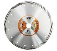 BGTEC Disco Diamantado para Cortar Azulejos - 230mm Disco de corte de porcelana súper fino Turbo Rim Concrete con 22.23mm Arbor para cortar azulejos de porcelana Cerámica Granito Mármol