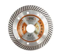 BGTEC Hoja de turbo de diamante superfino prensado en caliente de 115 mm para baldosas de cerámica, piedra de granito