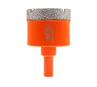 BGTEC Juego Brocas Diamante, 43mm Triángulo Vástago Sierra Taladro Bits para Cerámica Porcelana Mármol Granito Gres Cuarzo Vacuum Brazed Broca Diamantada 65mm Longitud