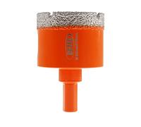 BGTEC Juego Brocas Diamante, 45mm Triángulo Vástago Sierra Taladro Bits para Cerámica Porcelana Mármol Granito Gres Cuarzo Vacuum Brazed Broca Diamantada 65mm Longitud
