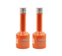 BGTEC Juego Brocas Diamante Seco- 10mmCorona Diamante para Porcelanico Baldosa Cerámica Mármol Granito Cuarzo para M16 Rosca Amoladora Angular