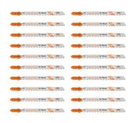 BGTEC Juego de 20 Hojas de Sierra de Calar con Vástago en T, Hojas de Sierra Caladora HCS (SK5) para Madera, Corte de Plástico (T101BR)