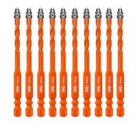 BGTEC Juego de Brocas de Carburo para Mampostería - 10 Piezas 6mm Professional Brocas Porcelanico Set para Madera, Plástico, Ladrillo, Cerámica, Vidrio, Hormigón y Mármol