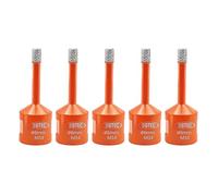 BGTEC Juego de brocas de diamante 5 piezas 6MM Brocas para gres porcelánico para Porcelánico Cerámica Mármol Granito Hormigón