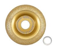 BGTEC Muela para Madera Juego de Discos para Tallar Madera 4" 100mm con 22.23mm Arbor para Esmerilar Madera, Curvado