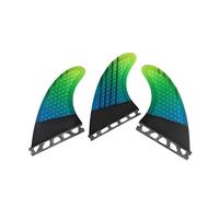 BGTSF Aletas de Tabla de surfAleta de Fibra de Carbono Thruster 2 Aletas G5/G7/AM1/AM2 Aletas de Surf Accesorios para Tablas de Paddle Surf(Single Tab M GR)