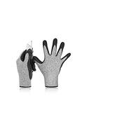 BGTSF HFES Nivel 5 Guantes resistentes a cortes 3D Comfort Stretch Fit, Pass Fda Food Contact, Smart Touch, Grey Safety Work Glove for corte de carne, pesca Guantes de Trabajo