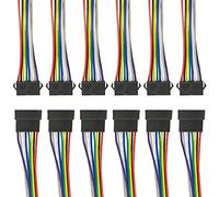BGTXINGI 40 unidades (20 pares) de 8 pines hembra y macho con conector de terminal, cable de alambre para tira de luz LED de 150 mm, compatible con JST SM