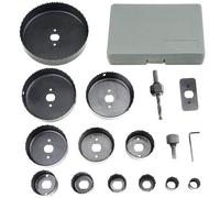 BGTXINGI Juego de 16 Sierras de Corona Perforadora (con 2 mandriles, 1 mandril, 12 cuchillas y 1 llave hexagonal) de 1,9 cm a 21,2 cm, ideal para trabajar la madera, placas de plástico PVC