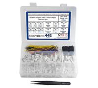 BGTXINGI Juego de 200 Conectores Electricos de 2,54 mm XH con 140 unidades de 10 cm de cable preengastado de 2/3/4/5/6/7 pines, casa macho y hembra, compatible con conector JST XH