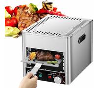 BGVYFXEZ Parrilla infrarroja portátil, Parrilla de Gas propano, Parrilla de Acero Inoxidable de sobremesa para Carnes, mariscos y Verduras, de 4 Niveles