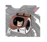 Bgyhdusim Transportador de motocicleta para perros y gatos para KTM X-Bow GT2 2020, transportador portátil para mascotas, resistente a la intemperie, a prueba de escapes, marrón y blanco