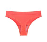 bgyujn Tanga para mujer, transpirable, elástica, para ejercicios de cadera, sin costuras, color liso, ropa interior pequeña para mujer, naranja, L