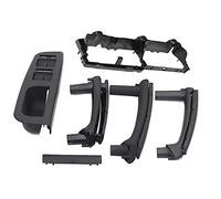 BGYZD 6 piezas delantera trasera izquierda derecha puerta negra tirador de agarre apto para VW Passat B5 3B186717E 3B4867179B 3B0867180A 3B4867180B 3B4867372